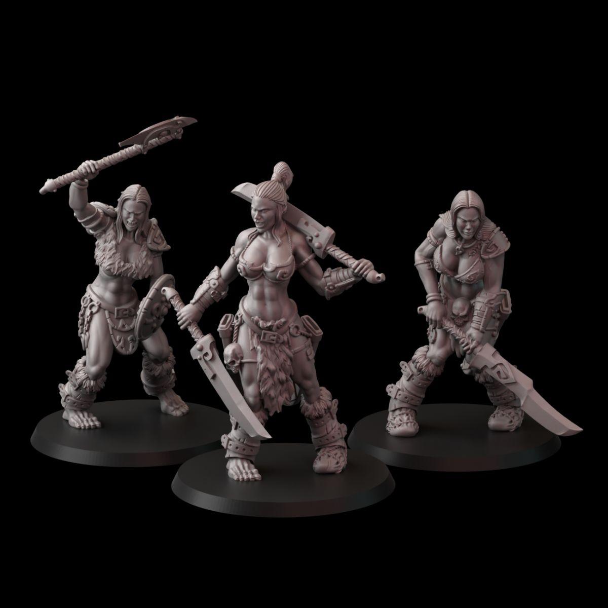 Amazonki Gigantki z Mieczami – Zestaw Figurek