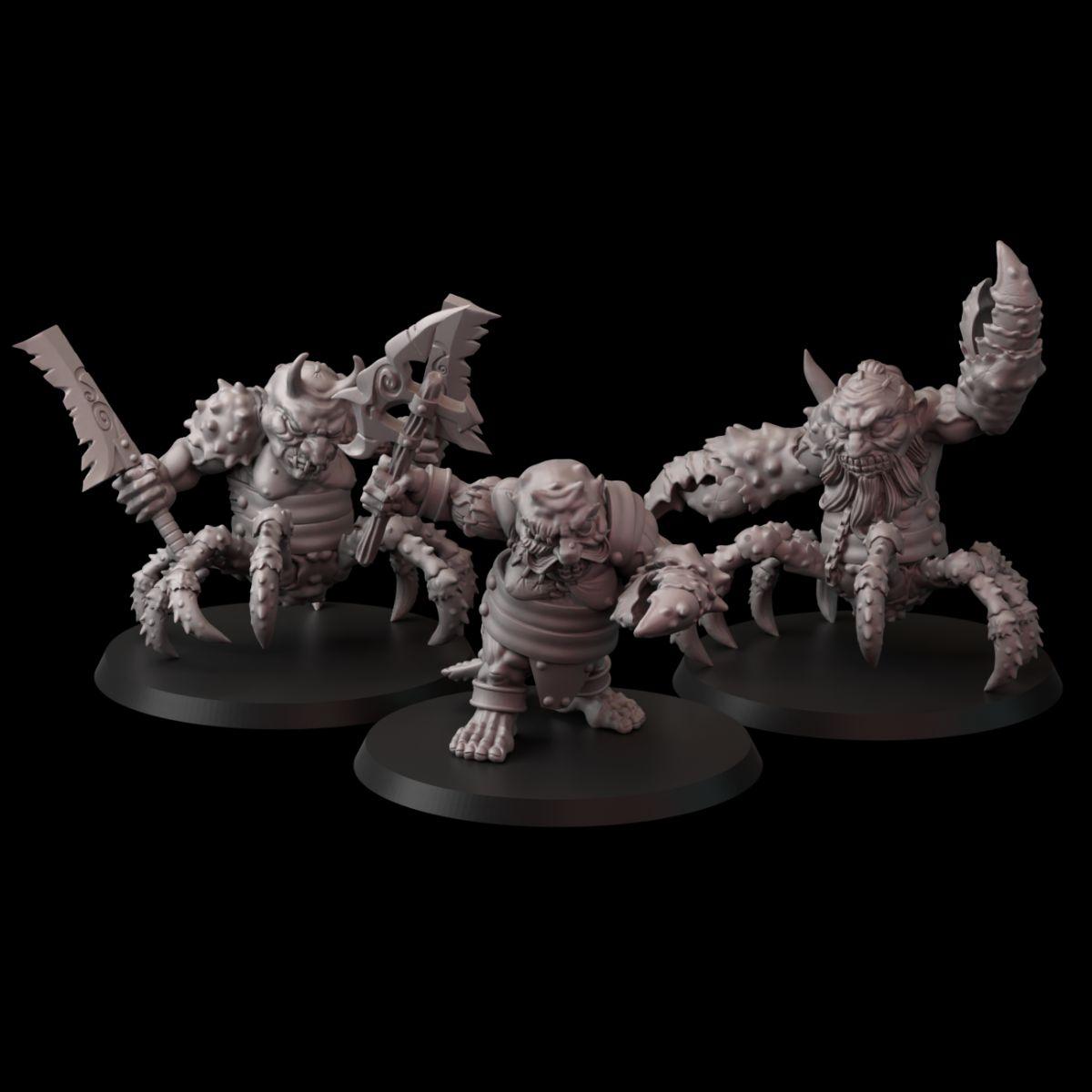 Zmutowani Krasnoludowie ze Skorupiacymi Mutacjami – Zestaw Figurek