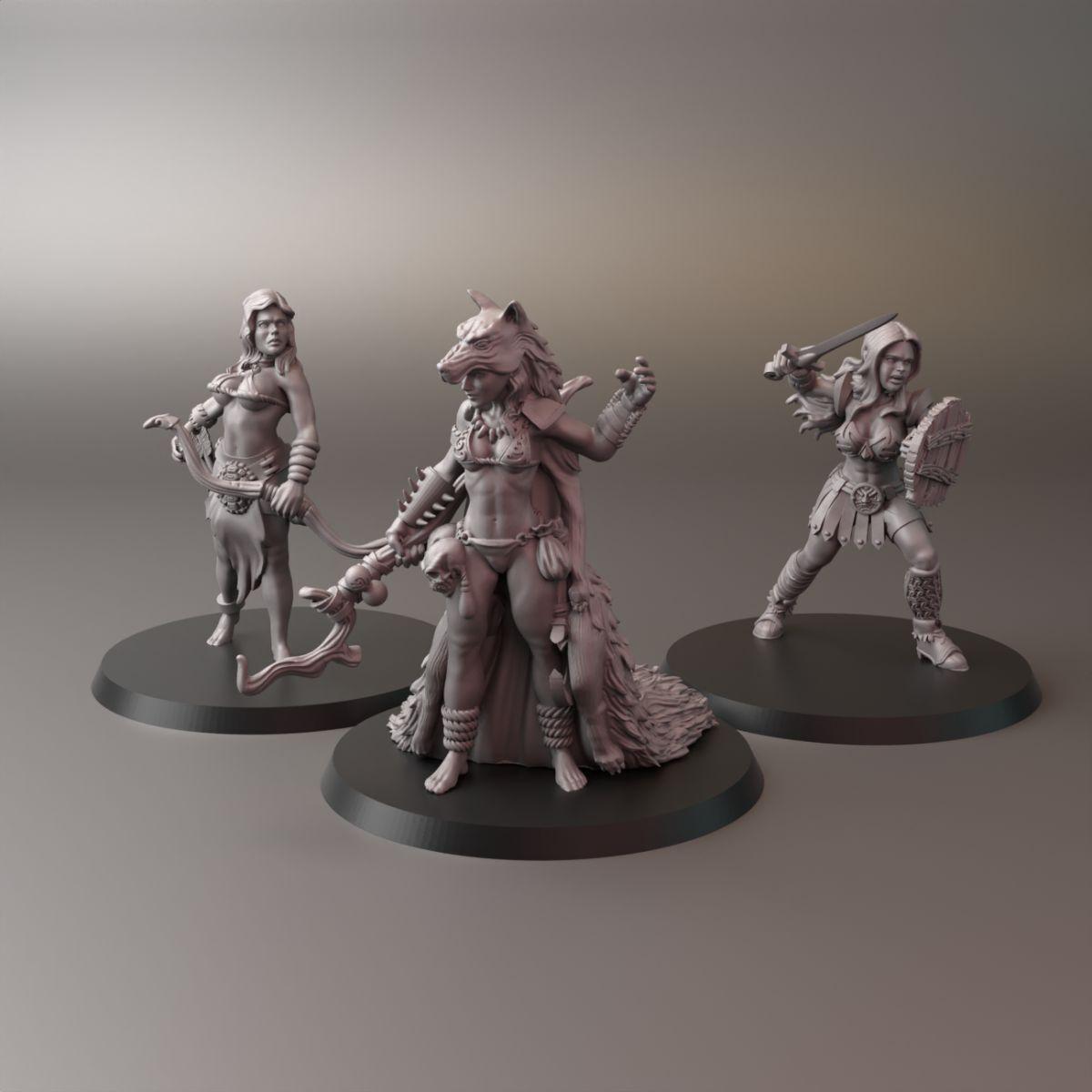 Amazonki: Wojowniczka, Mag i Łuczniczka