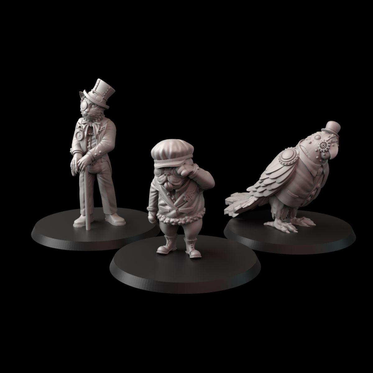 Zwierzęta w Ludzkich Kształtach: Pies, Kot i Papuga