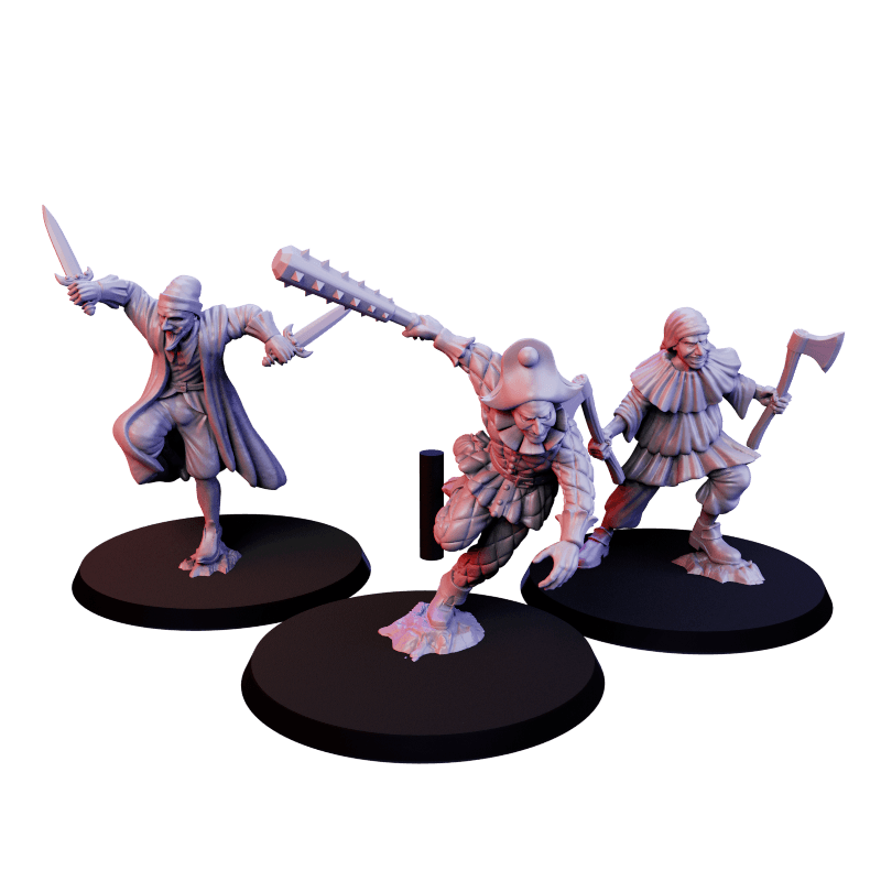 Pomocnicy Karnawału Chaosu z Broniami