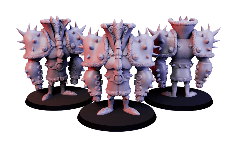 Golem w Zbroi z Kolcami – Bajkowa Figurka