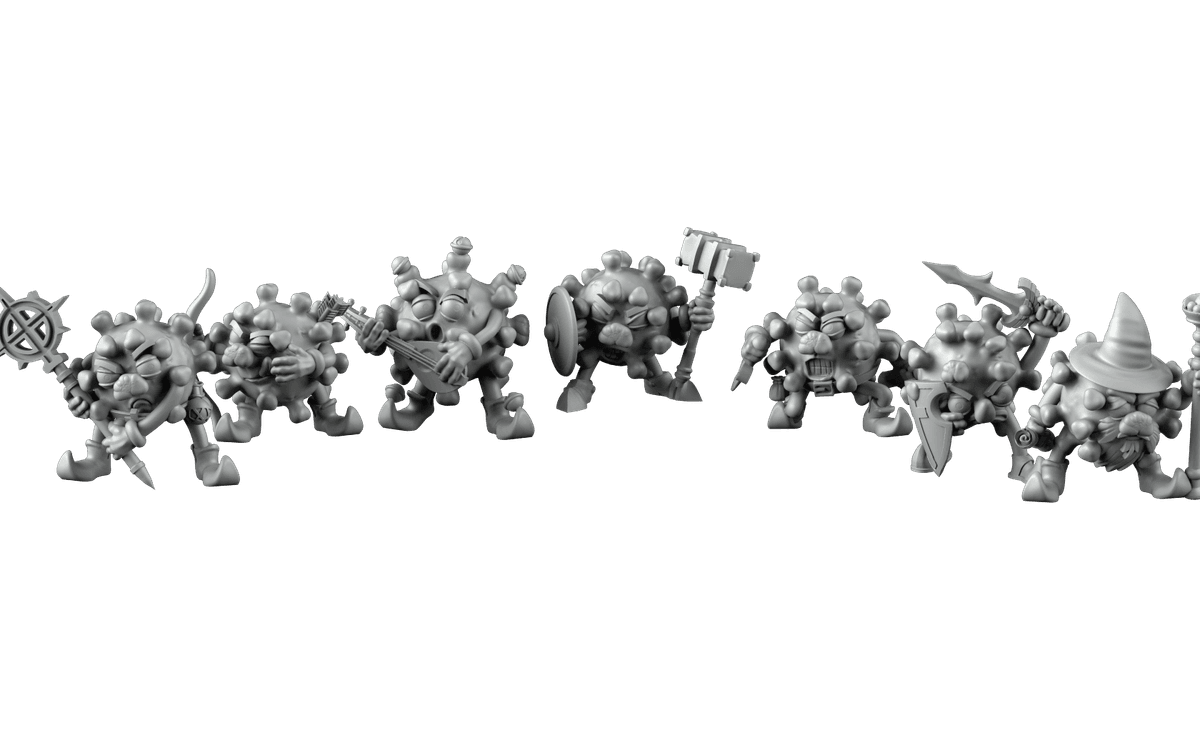 Zabawna Banda Bakterii COVID – Zestaw Figurek