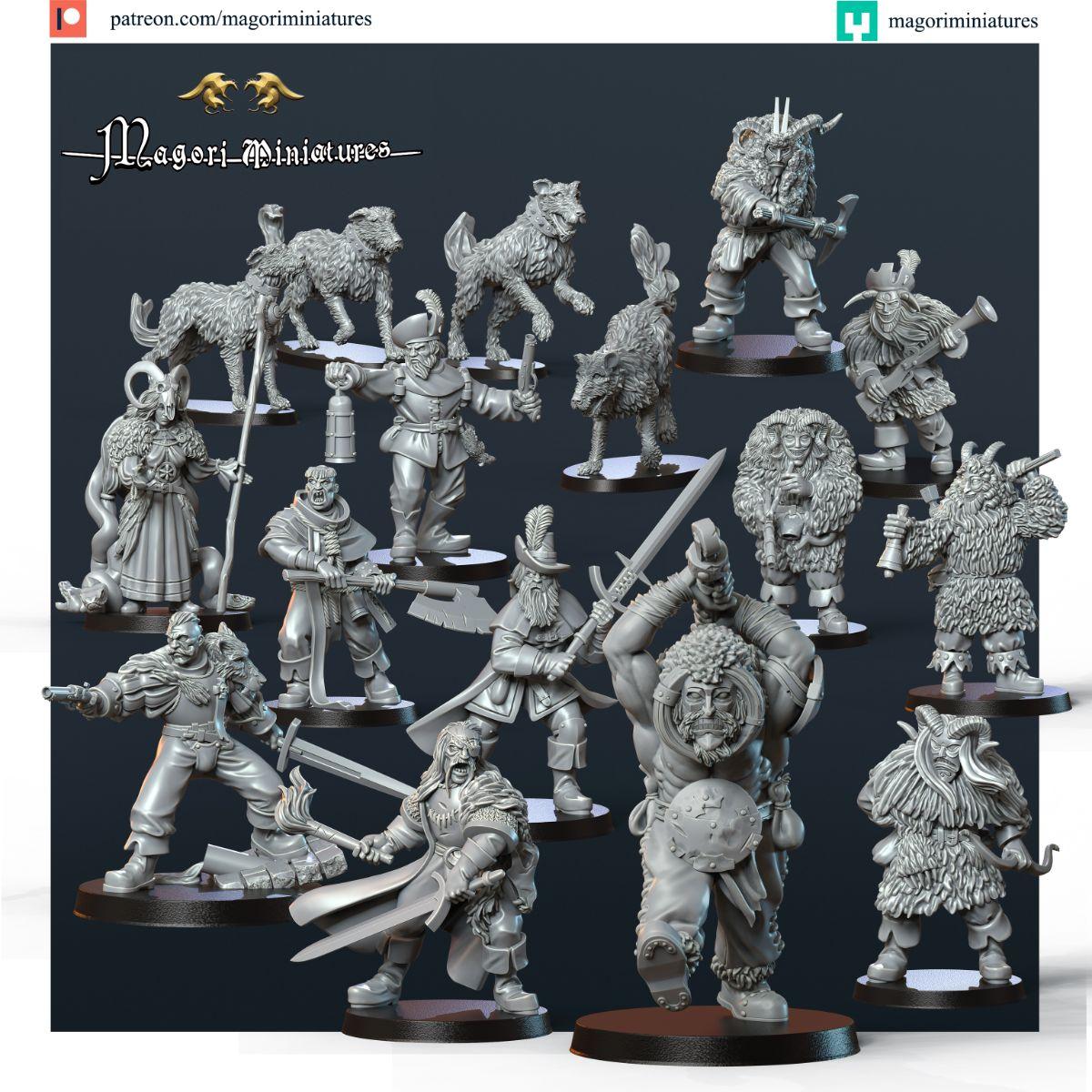 Zestaw Figurek do Bandy Ostland – Mordheim