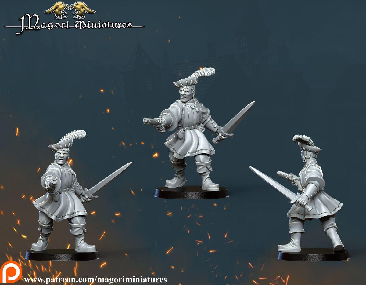 Czempion Marienburga z Bronią Palną i Mieczem