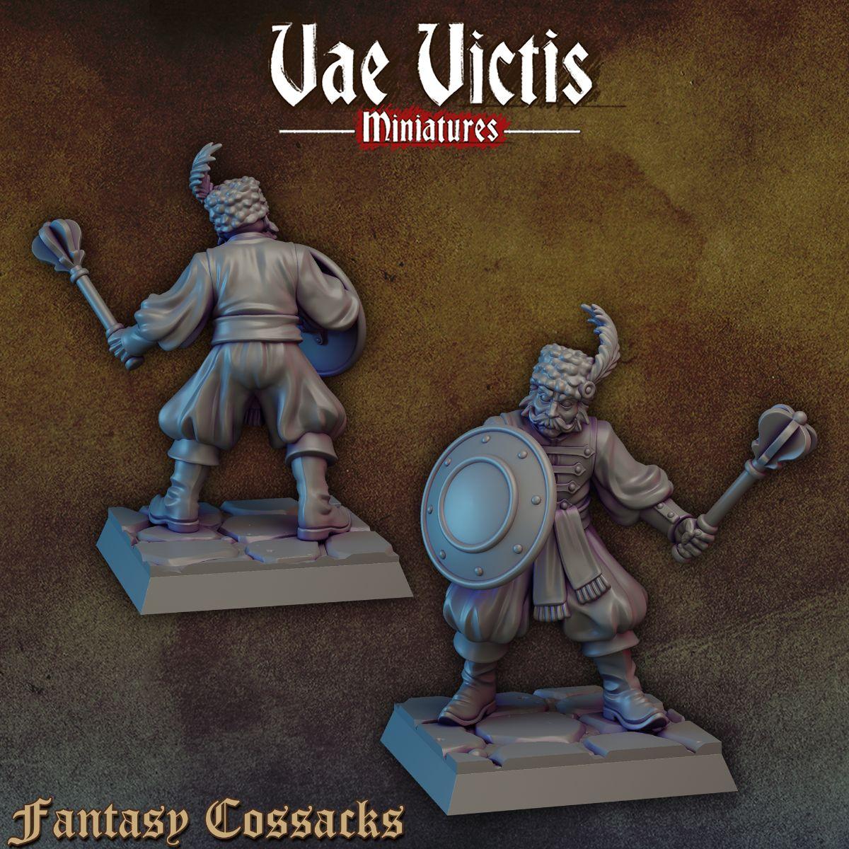 Kozak z Buławą i Tarczą