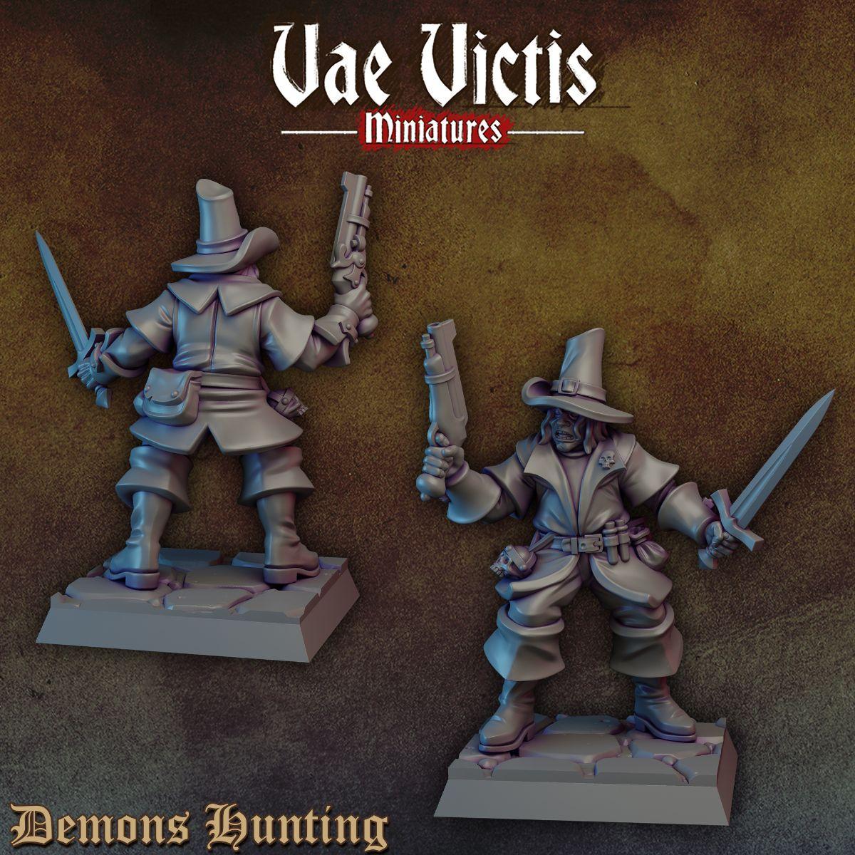 Łowca Wiedźm z Mieczem i Pistoletem