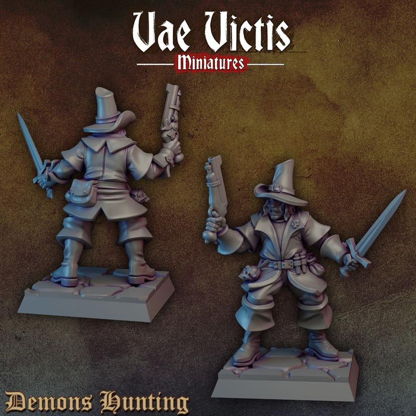 Łowca Wiedźm z Mieczem i Pistoletem