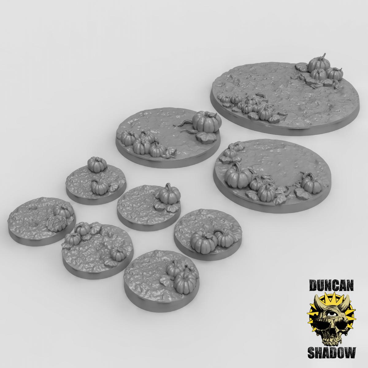 Okrągła Podstawka z Dyniami