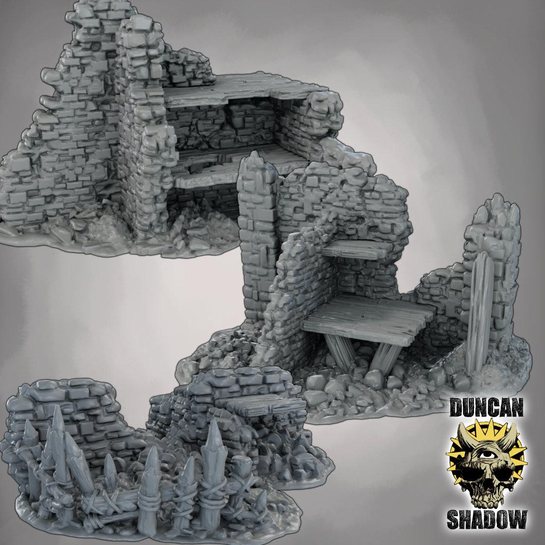 Zestaw Ruin Budynków