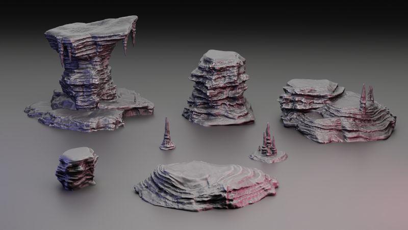 Skałki Jaskini – Modele Terenu