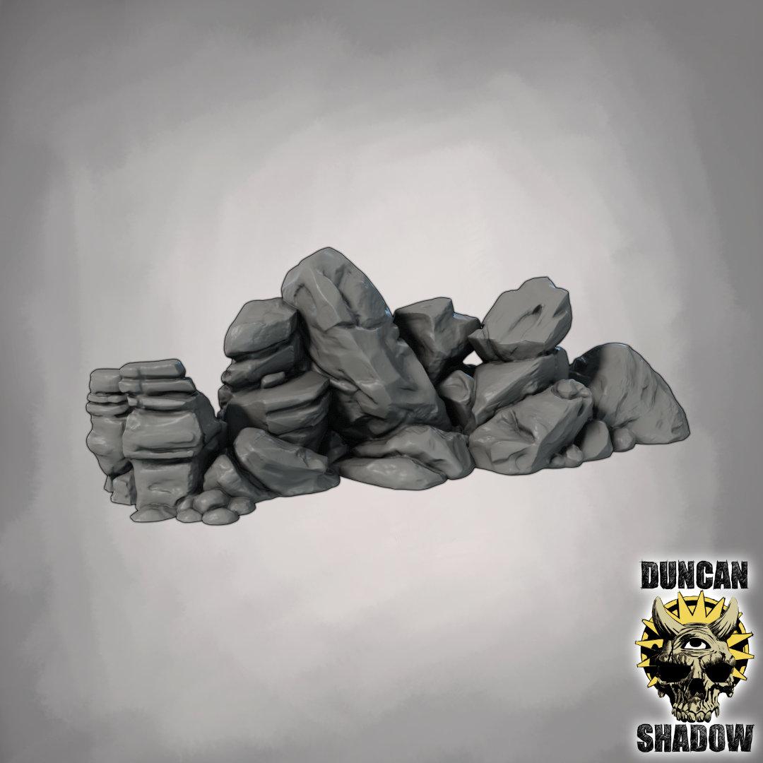 Ścianki Skalne Proste - Zestaw Terenu - 2
