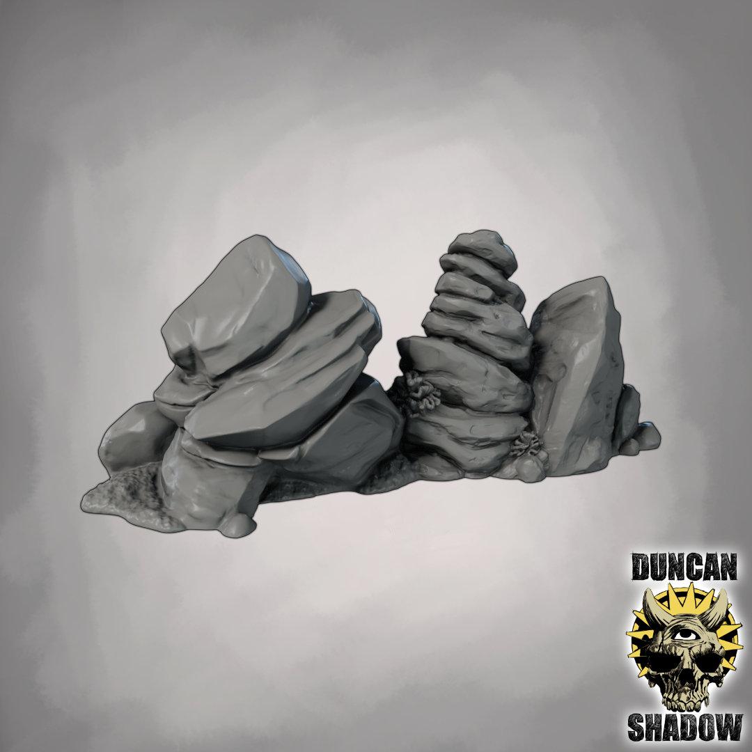 Ścianki Skalne Proste - Zestaw Terenu - 3