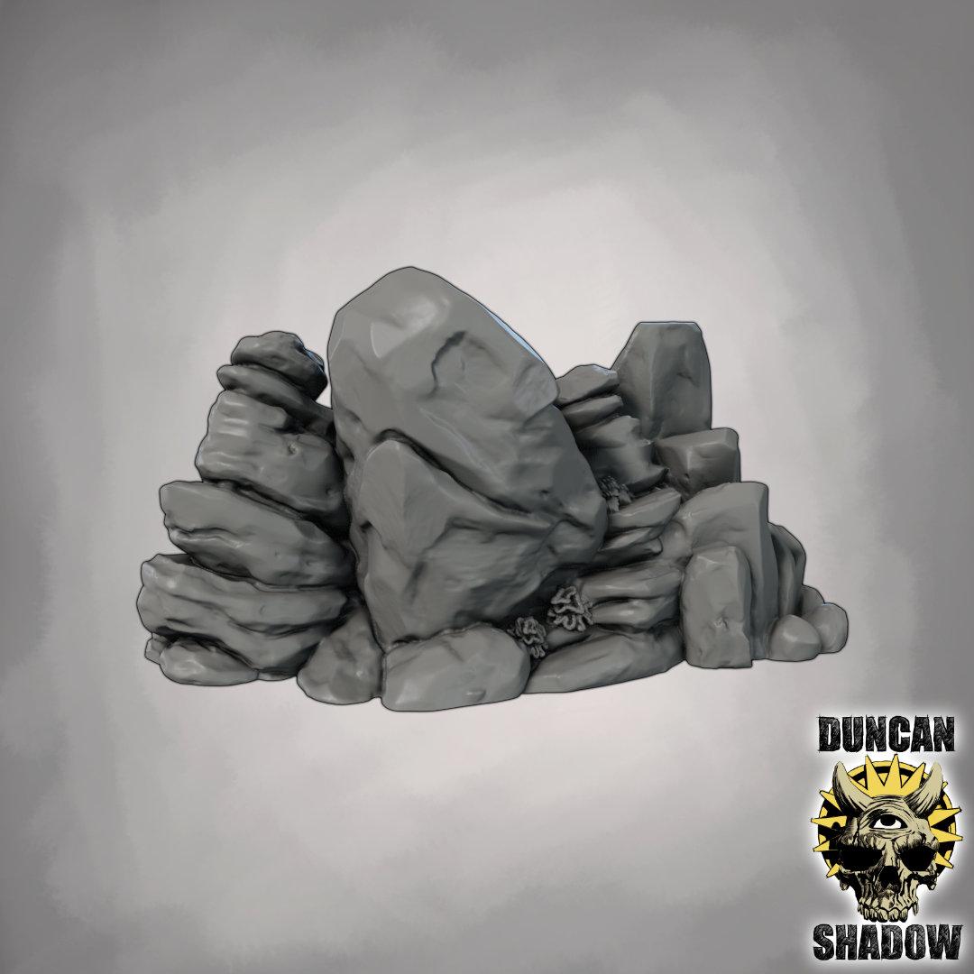 Ścianki Skalne Proste - Zestaw Terenu - 7