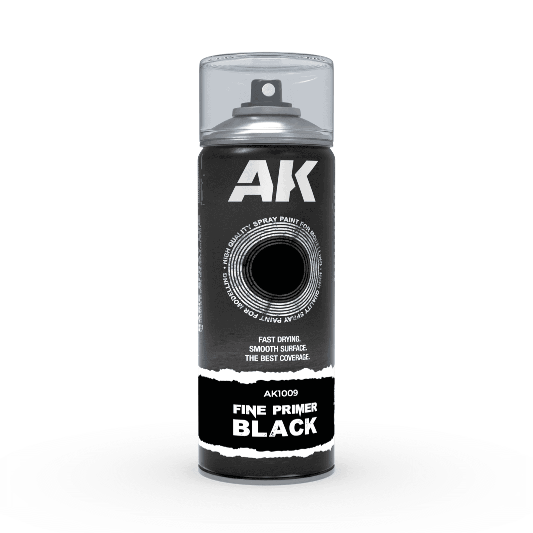 Fine Primer Black Spray 400 ml - 1
